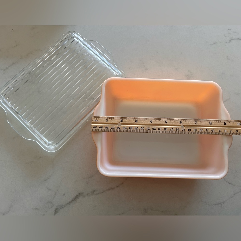 PYREX Daisy refrigerator dish 1.5qt with lid